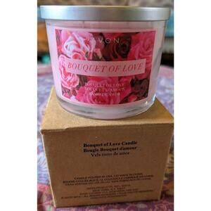 Avon Candle Bouquet Of Love 2016 Scented 3-wick 11 oz Glass Jar